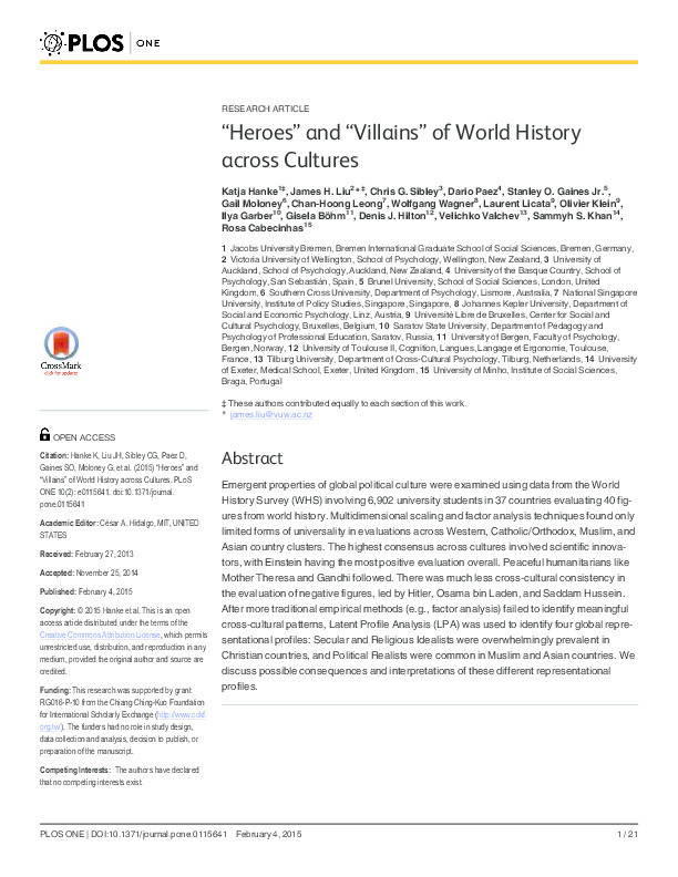 “Heroes” and “villains” of world history across cultures Thumbnail