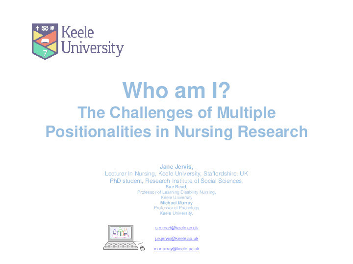 Who am I?: The Challenges of Multiple Positionalities in Nursing Research Thumbnail