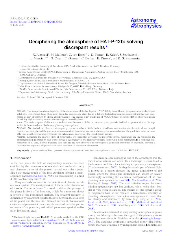 Deciphering the atmosphere of HAT-P-12b: solving discrepant results Thumbnail