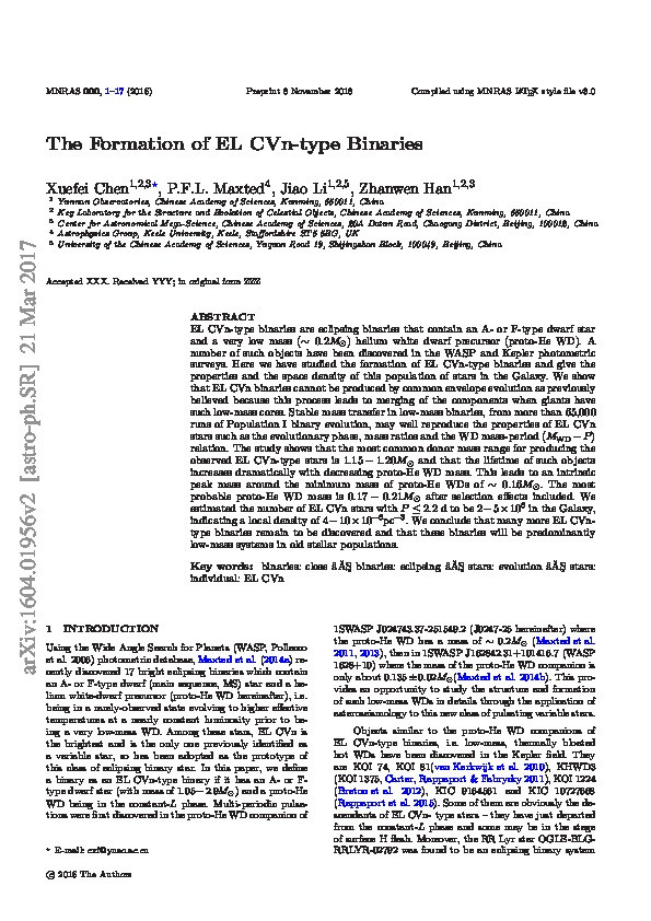 The formation of EL CVn-type binaries Thumbnail