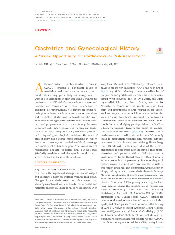 Obstetrics and Gynecological History Thumbnail