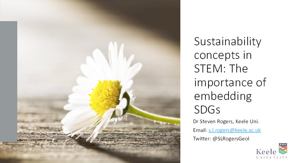 Sustainability concepts in STEM: The importance of embedding SDGs Thumbnail
