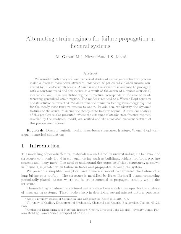 Alternating Strain Regimes for Failure Propagation in Flexural Systems Thumbnail