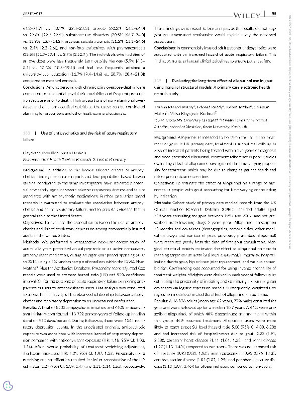 Evaluating the long-term effect of allopurinol use in gout using marginal structural models: A primary care electronic health records study Thumbnail