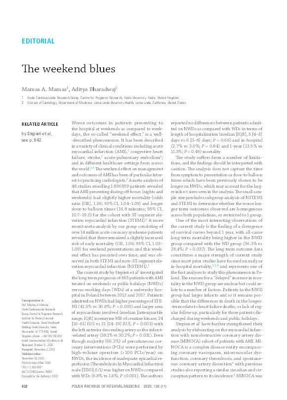 The weekend blues. Thumbnail