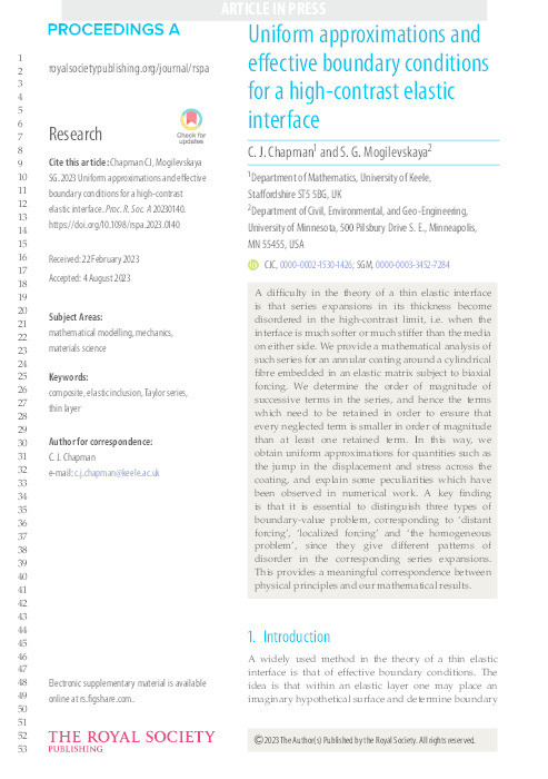 Uniform approximations and effective boundary conditions for a high-contrast elastic interface Thumbnail